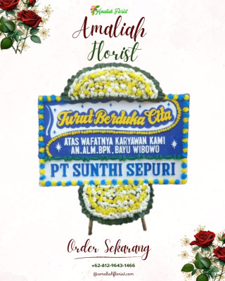 Papan Bunga Duka di Siantar Utara