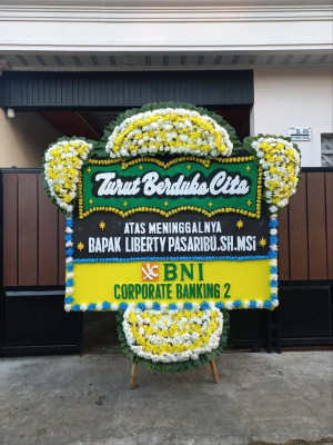 Papan Bunga Duka di Siantar Utara