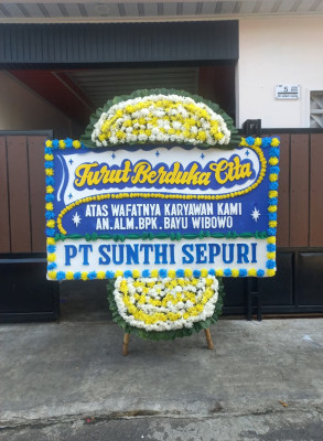 Papan Bunga Duka di Siantar Utara
