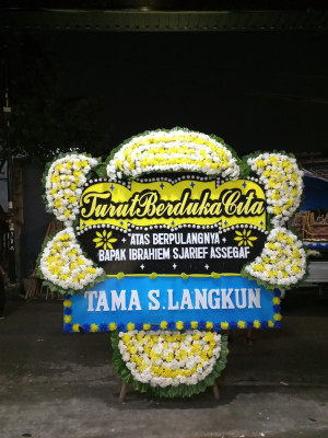 Papan Bunga Duka di Siantar Utara