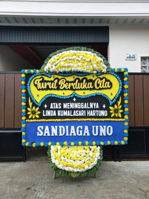 Papan Bunga Duka di Siantar Utara